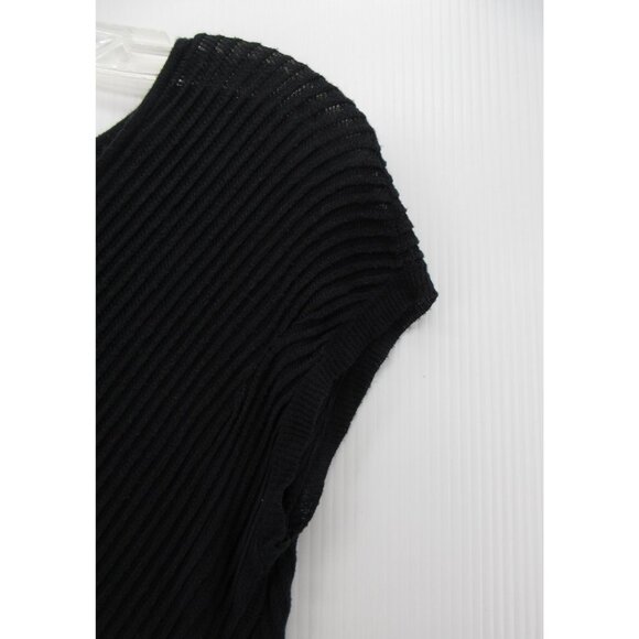Alice Olivia Dress Medium Cashmere Blend Minimalist Asymmetrical Hem - Picture 3 of 10